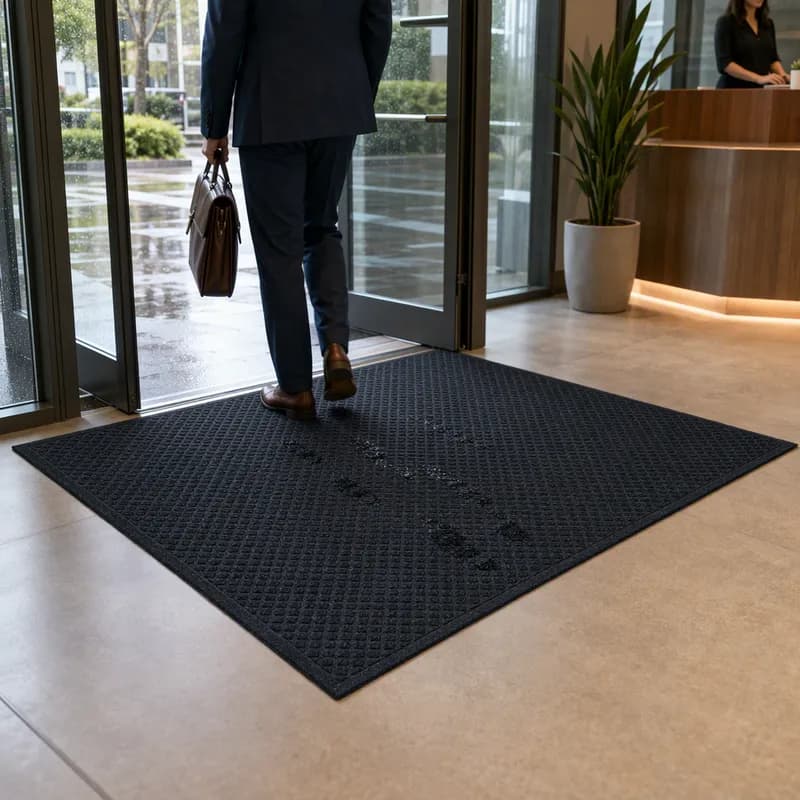 WaterHog® Fashion 48X72 IN Charcoal With Smooth Backing 1/Each