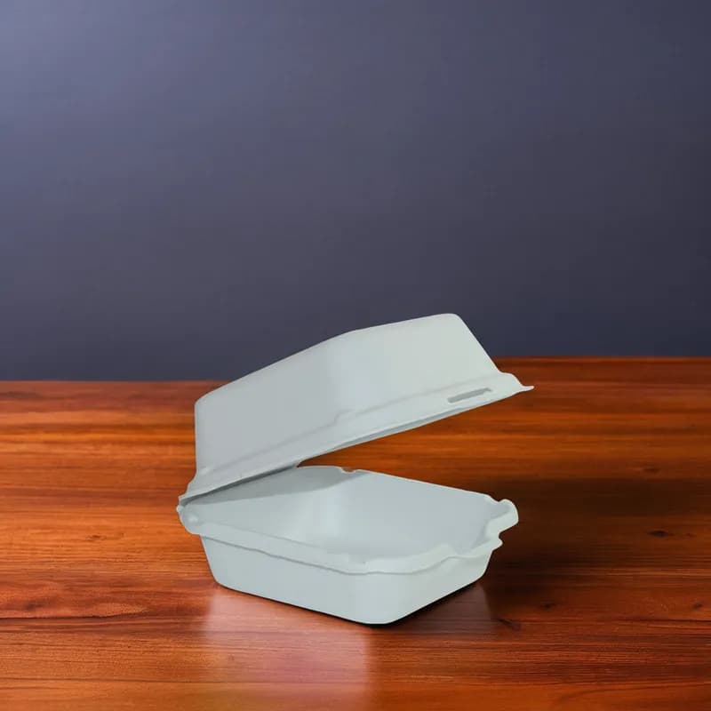 Harvest Take-Out Container Hinged 5.7X5.7X3 IN Pulp Fiber White Square 500/Case