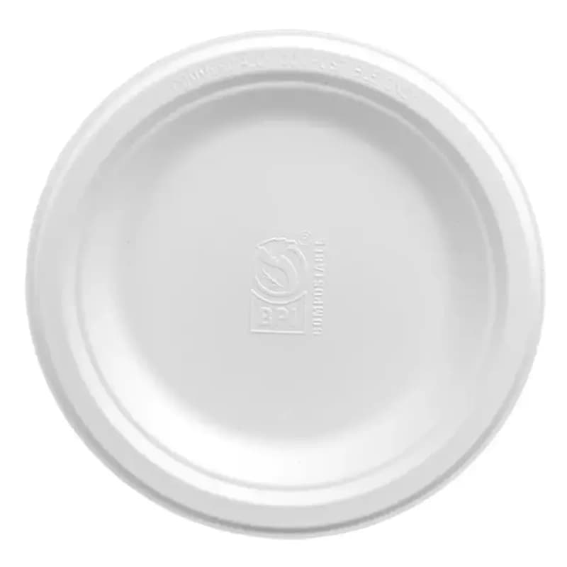 Harvest Plate 6 IN Pulp Fiber White Round 1000/Case