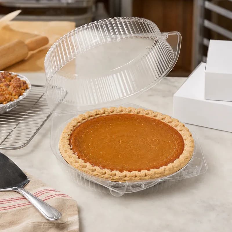 Pie Hinged Container 8.875X9.375X2.25 IN Shallow 300/Case