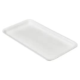 1525S Meat Tray 8X14.75X0.9 IN Polystyrene Foam White Rectangle 250/Case