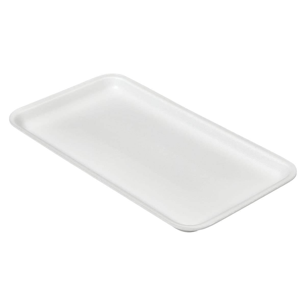 1525S Meat Tray 8X14.75X0.9 IN Polystyrene Foam White Rectangle 250/Case