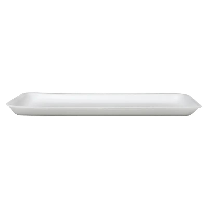 1525S Meat Tray 8X14.75X0.9 IN Polystyrene Foam White Rectangle 250/Case