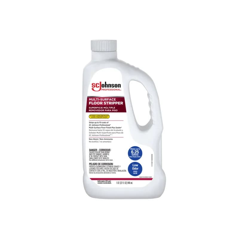 SC Johnson Professional® Unscented Floor Stripper 32 FLOZ Concentrate Non-Ammoniated Non-Butyl 6/Case