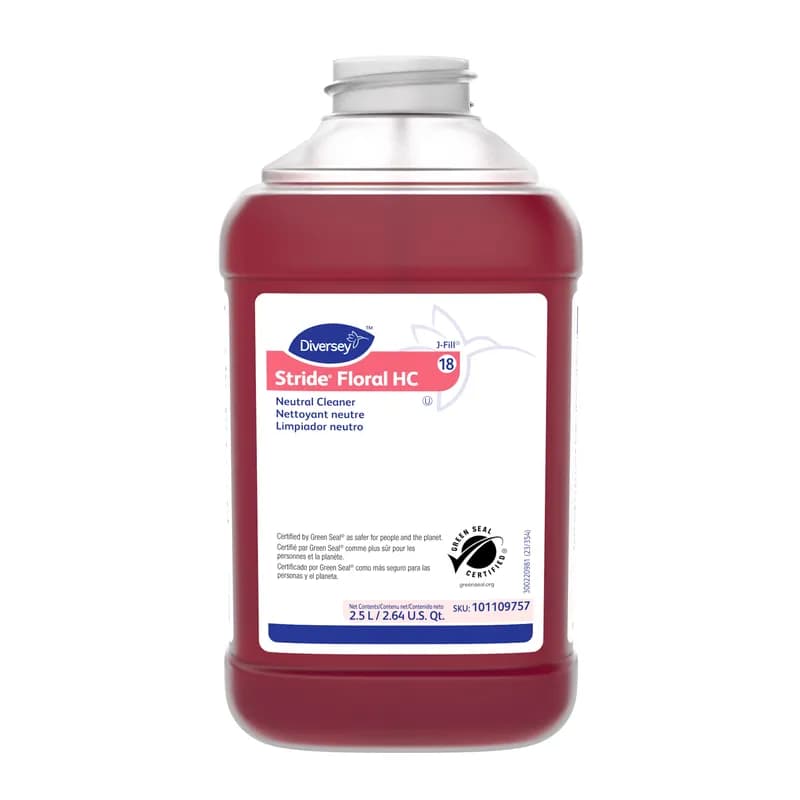 Stride J-Fill® Floral HC Floral Floor Cleaner 2.5 L Neutral Liquid 2/Case
