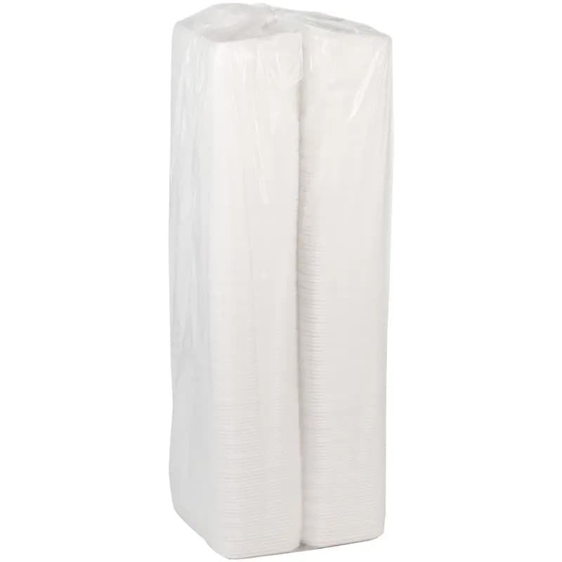 17S Supermarket Tray 8.3X4.8X0.65 IN 1 Compartment Polystyrene Foam White Rectangle 1000/Case