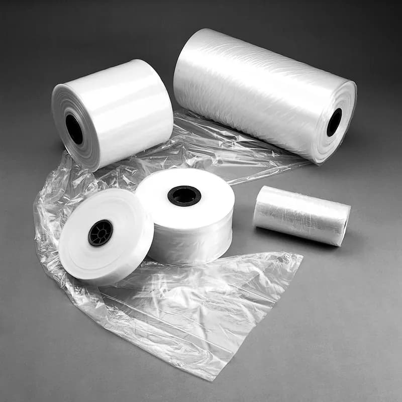 Poly Tube 18IN X1075FT Clear LDPE 4MIL With 3 IN Core Diameter 1/Roll