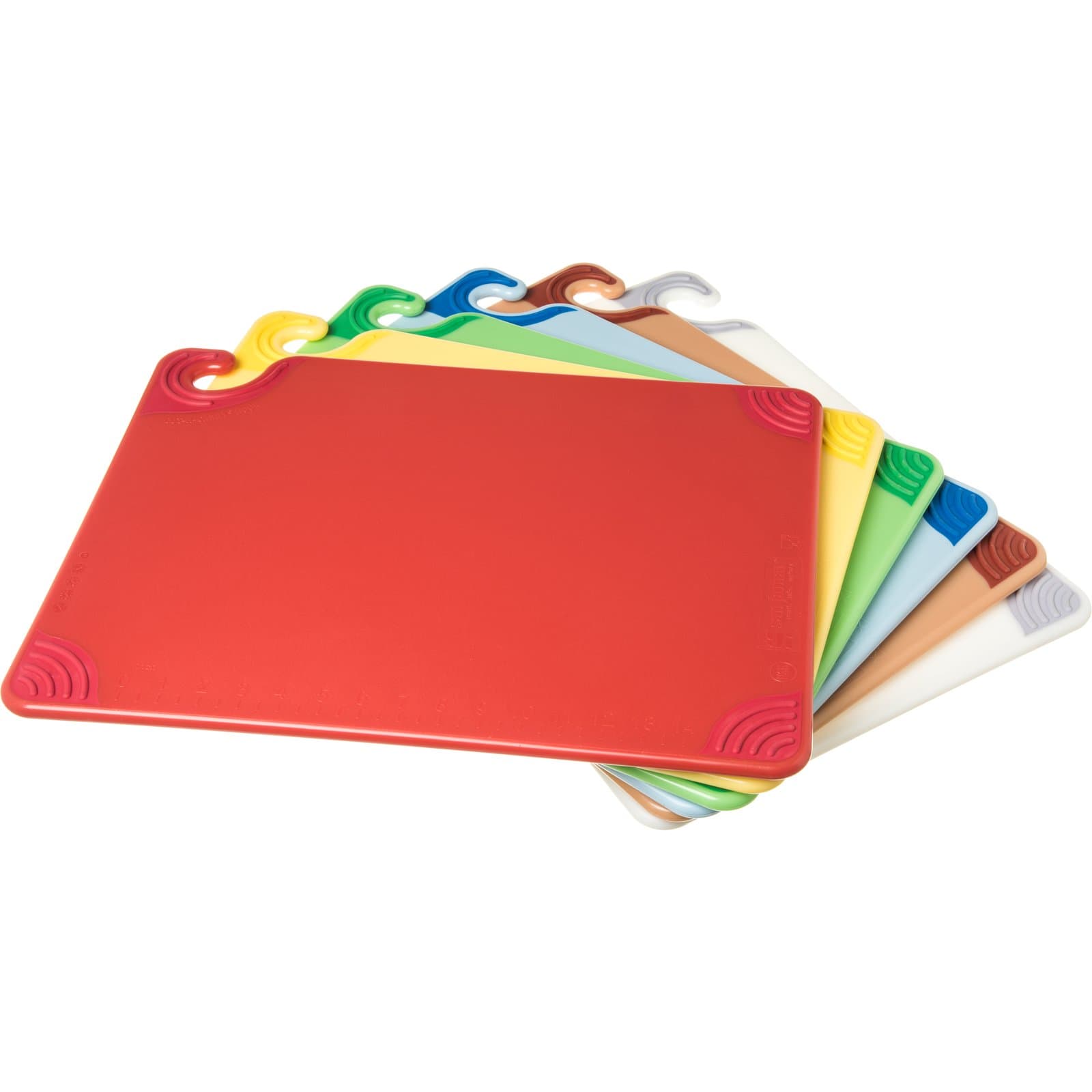 San Jamar Cutting Board 15X20 IN Assorted 6-Piece Set 1 Count/Case