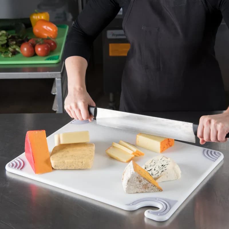 San Jamar Cutting Board 15X20X0.5 IN White 1/Each