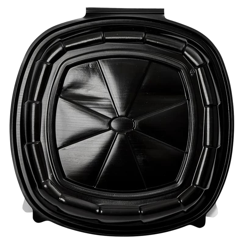 Victoria Bay Take-Out Container Hinged 10X10X2.5 IN PP Black Clear Square 148/Case