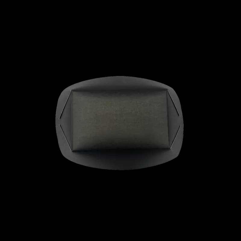 Food Tray 3 LB Paper Black Rectangle 500/Case