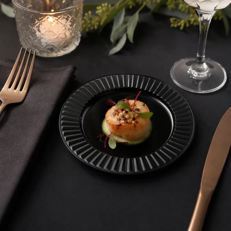 Divine Plate 6 IN PS Black 216/Case