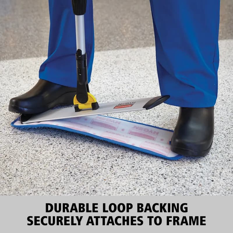 Hygen™ Damp Mop 18X5 IN Green Microfiber High Performance 12/Case