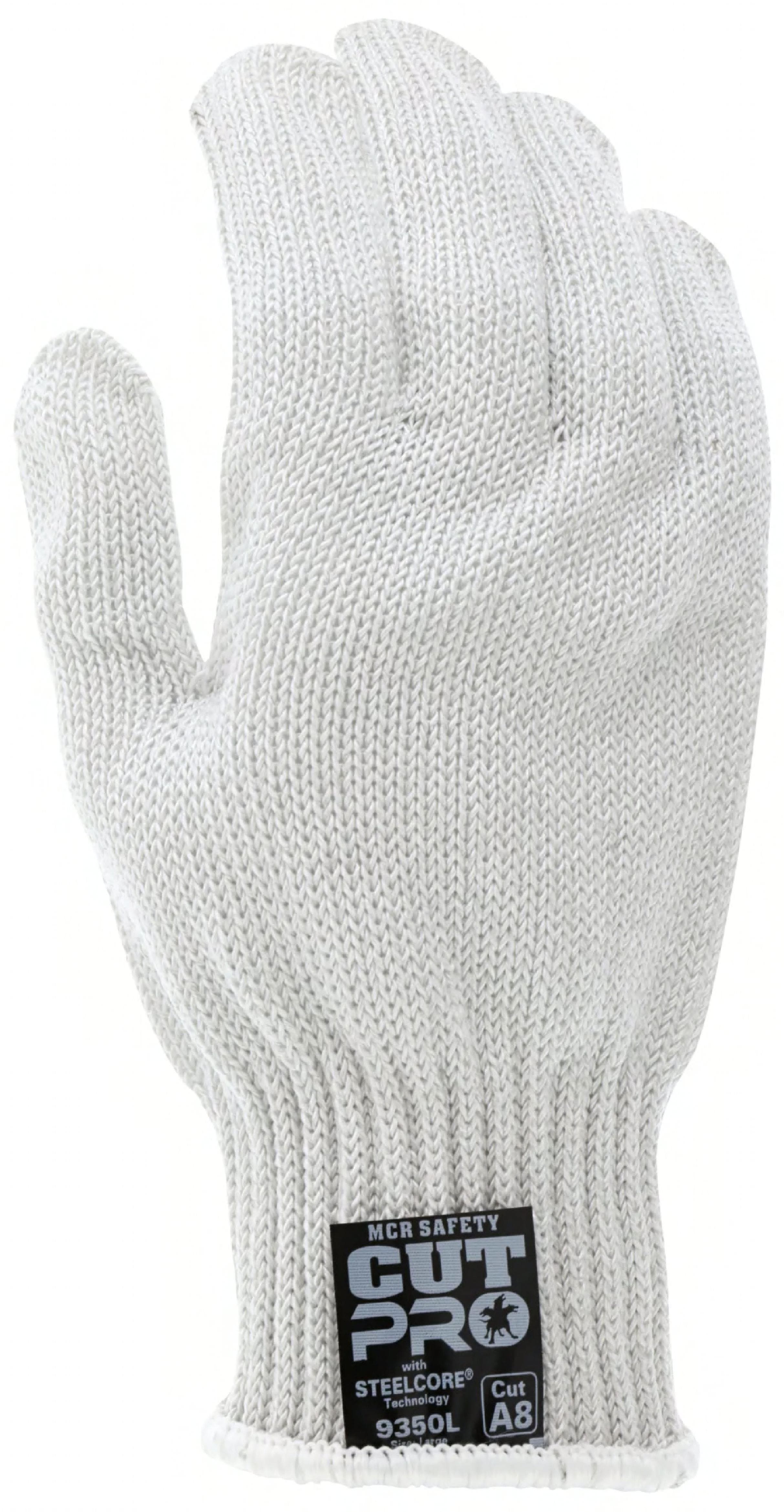 Steelcore® Work Gloves Small (SM) White Regular 7GA Cut Resistant Safety 1/Each