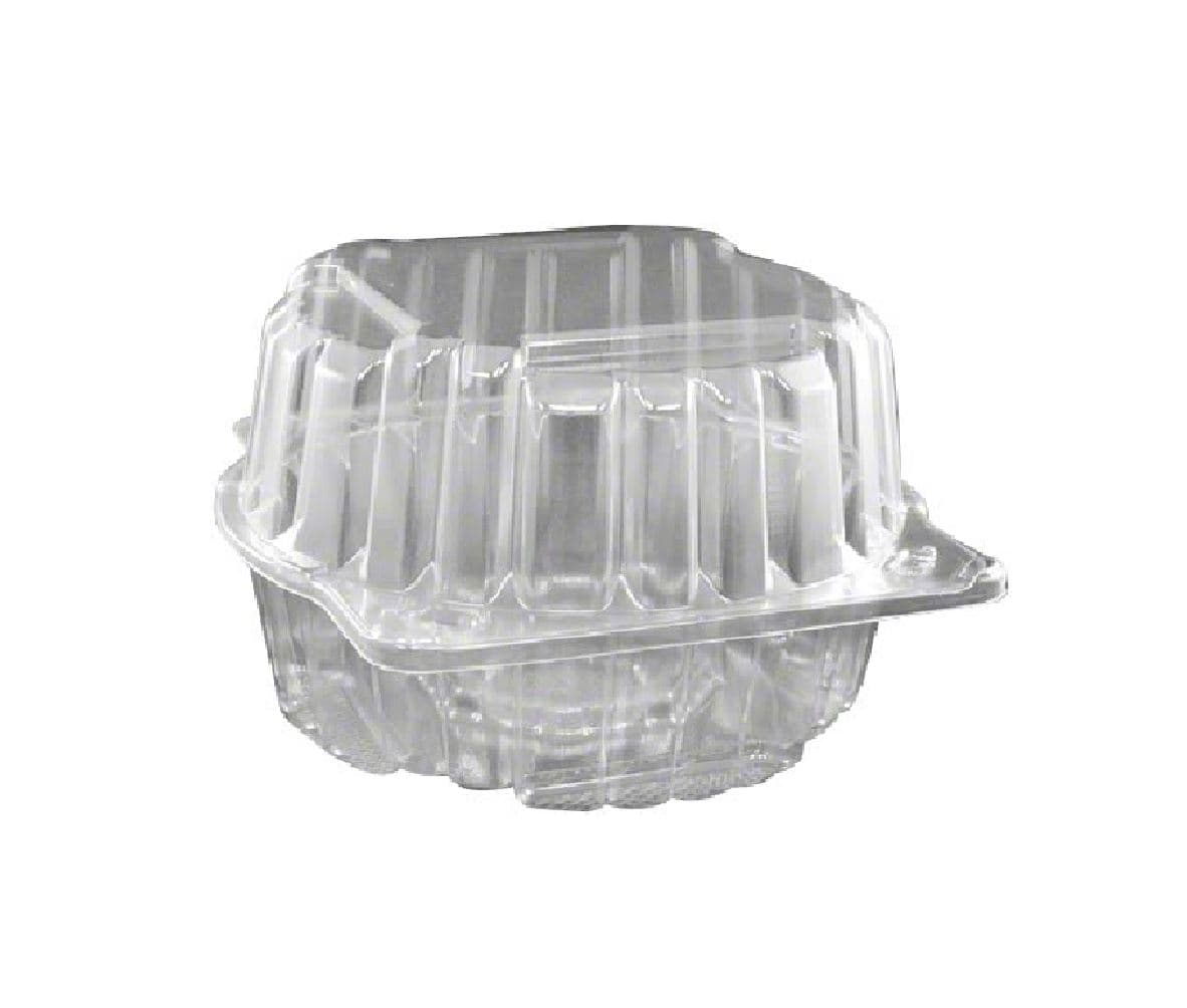 Lettuce Produce Tray Hinged OPS Clear 750/Case