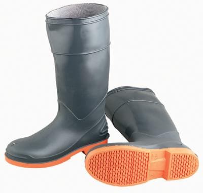 Boot Size 11 15 IN Gray Orange Chemical Resistant 1/Pair