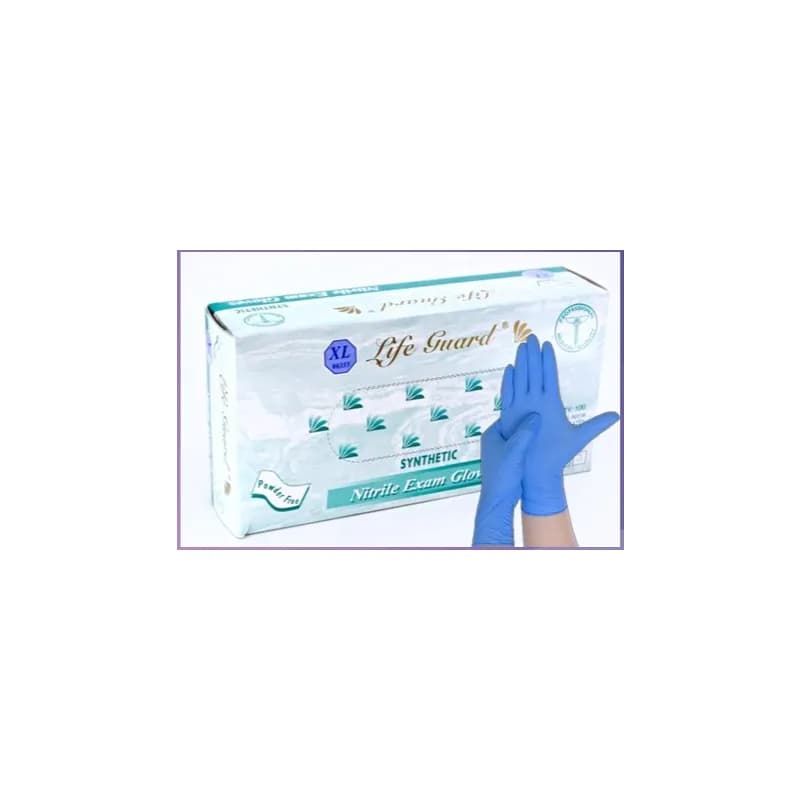Examination Gloves Blue 3.5MIL Nitrile Powder-Free 100 Count/Box 10 Box/Case 1000 Count/Case
