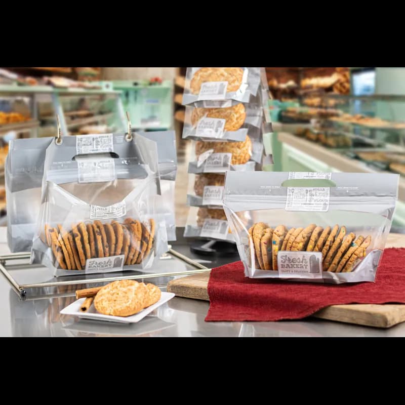 Cookie Bag Small (SM) Clear With Zipper Closure Hang Tab Header 500/Case
