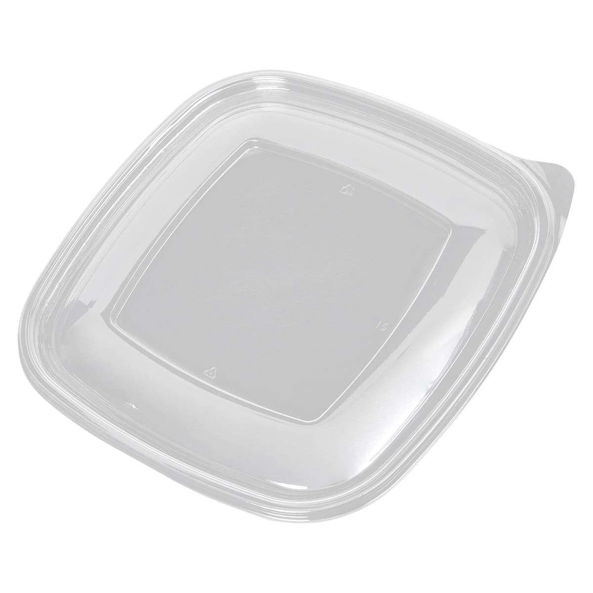Victoria Bay Lid Flat PET Clear Square For 24-32-48 OZ Bowl 75 Count/Pack 4 Packs/Case 300 Count/Case
