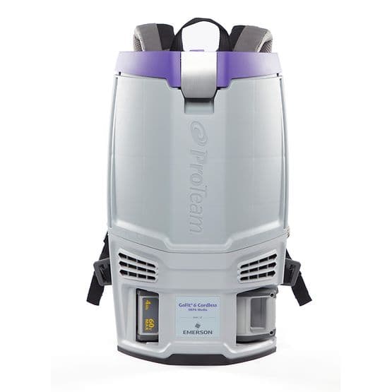 GoFit Backpack Vacuum 6 QT 240V Cordless With 4Ah Lithium-Ion Battery 1/Each