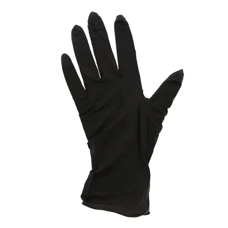 Black Rhino Gloves Medium (MED) Black 6MIL Heavy Nitrile Powder-Free Latex Free Textured 100 Count/Box 10 Box/Case