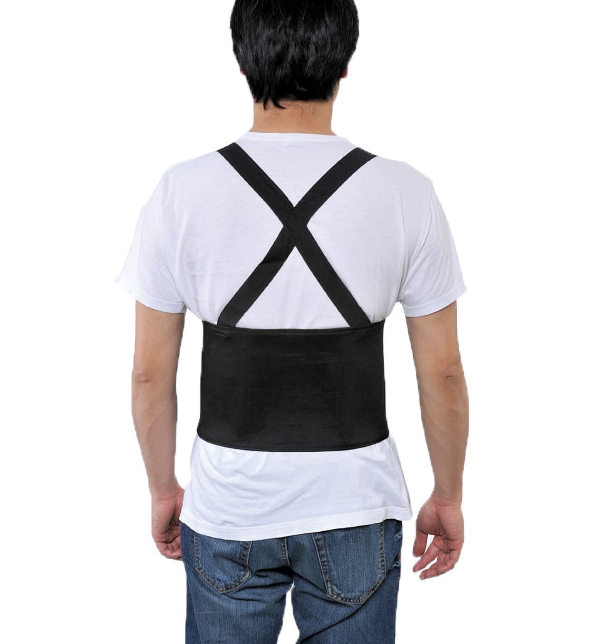 Tuff Grip Back Support Belt Medium (MED) Black Economy Flexible Adjustable 1/Each