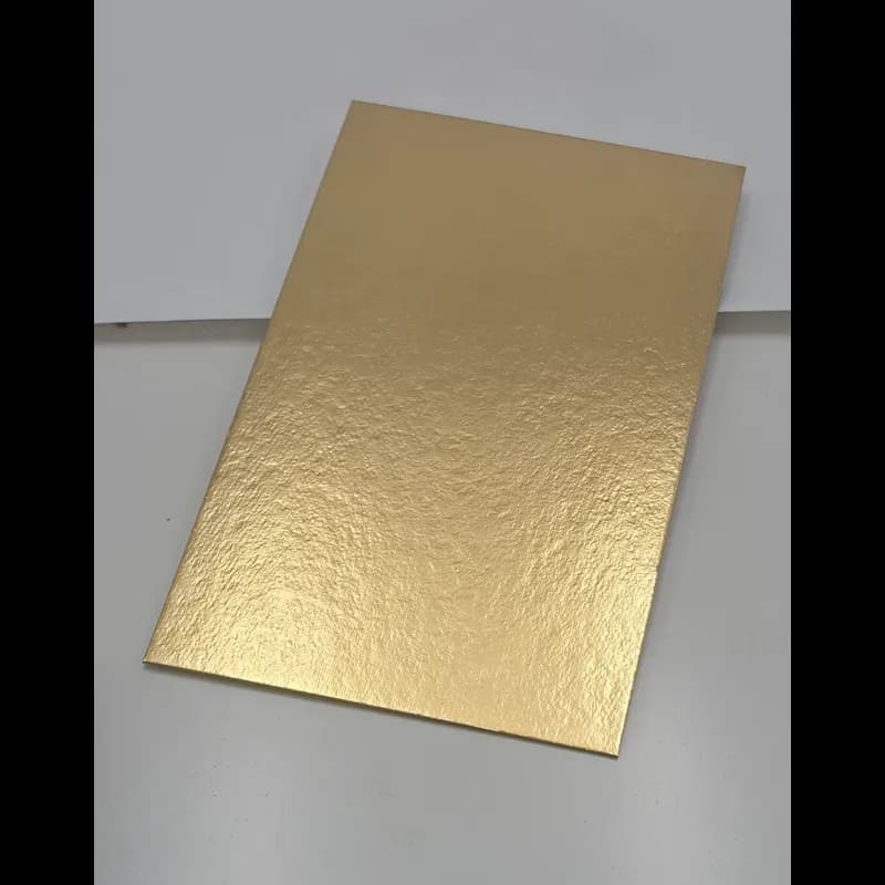 Cake Board 9.5X5.75 IN PE White Gold 250/Case