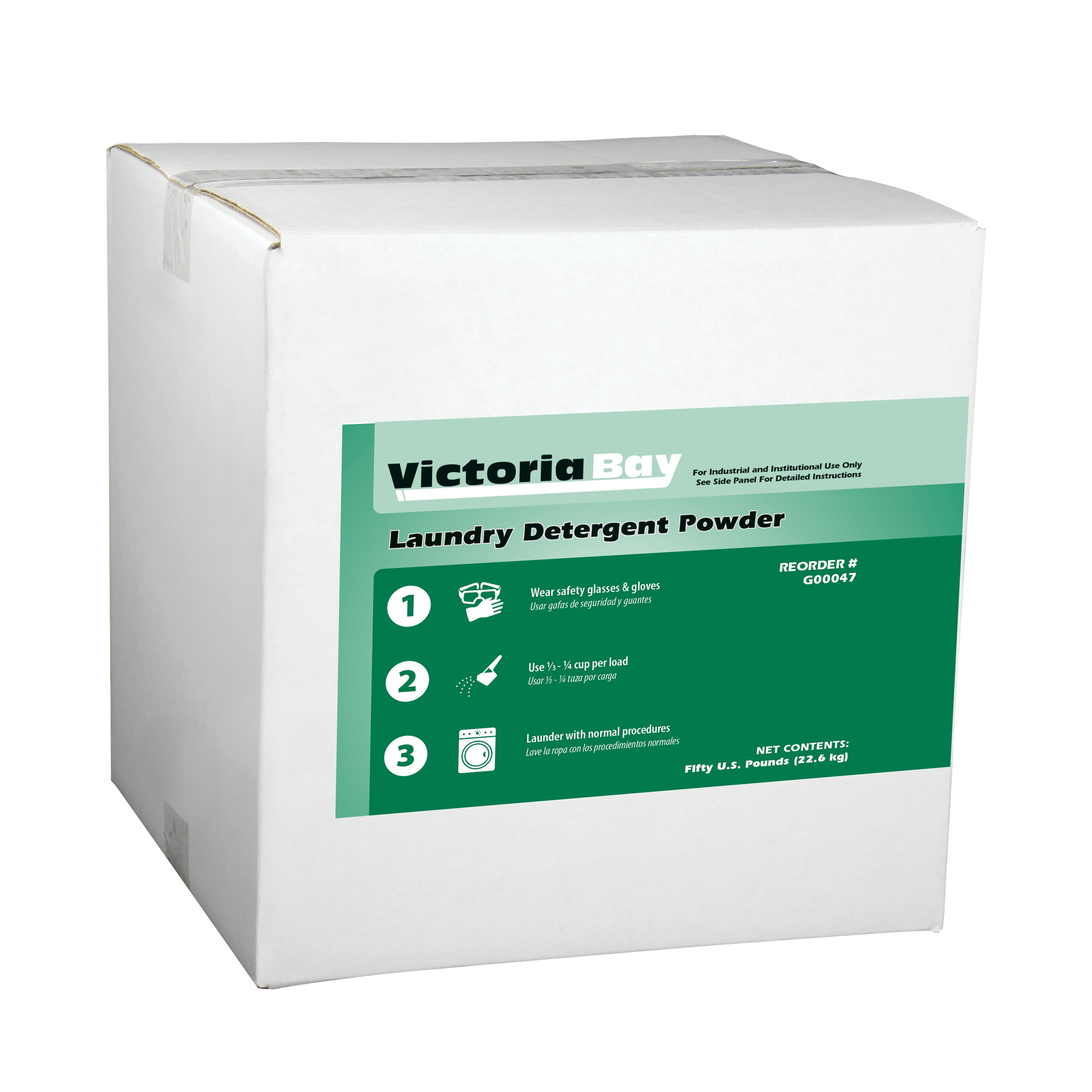 Victoria Bay Laundry Powder Detergent 50 LB
Fragrance Free 1/Box