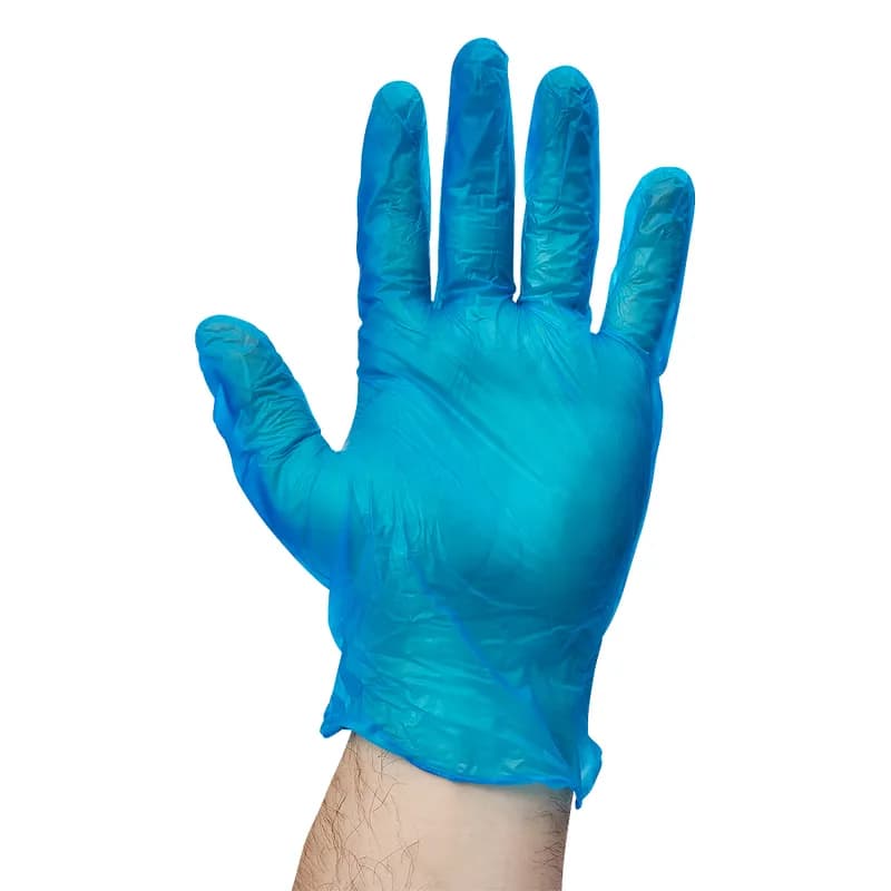 Victoria Bay General Purpose Gloves XXL Blue Vinyl Disposable Powder-Free 100 Count/Box 10 Box/Case 1000 Count/Case
