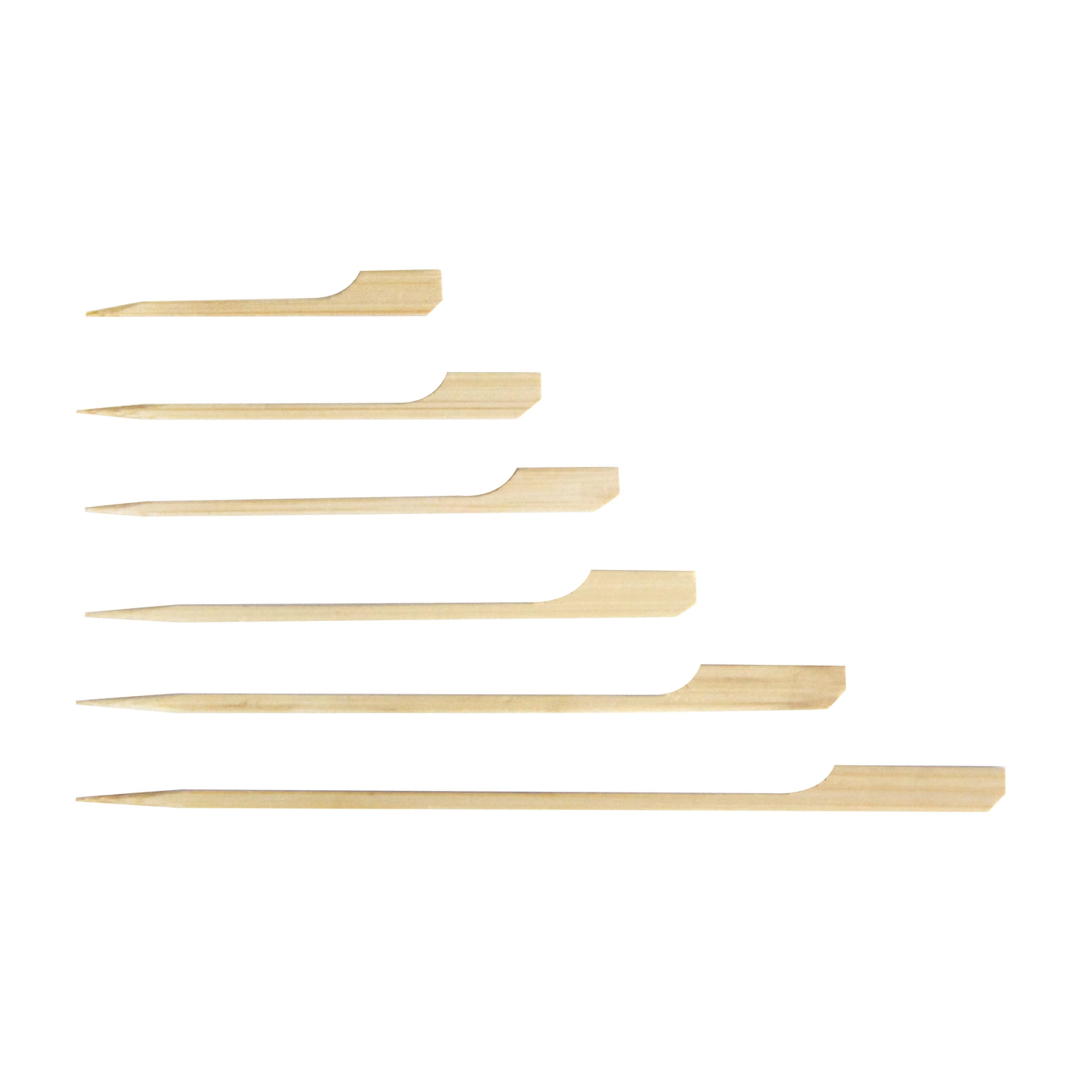 Pick 7 IN Bamboo Natural 100 Count/Pack 20 Packs/Case 2000 Count/Case