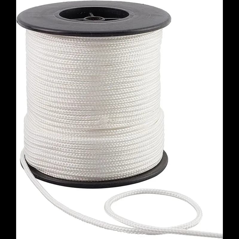 Parachute Rope Cord 3MM X54YD White Nylon 1/Each