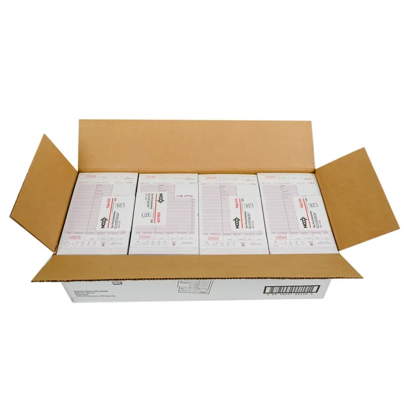 Guest Check 4.25X7.25 IN Paper Maroon Medium-Wide 2-Part Carbonless Shrink Wrapped 2000/Case