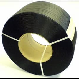 Strapping 12MM X9900FT Black Machine Grade 350# 8X8 Core 1/Each