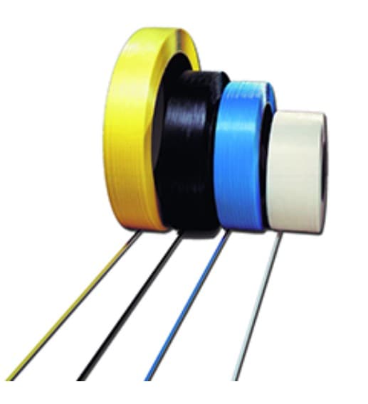 Flexband® Strapping 0.375IN X12900FT White PP 0.021GA Machine Grade 250# 9X8 Core 30 Count/Skid