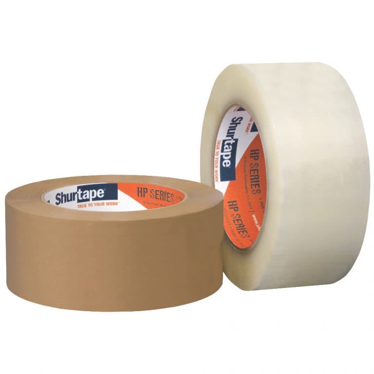HP 400® Carton Sealing Tape 72MM X100M Clear BOPP Cast Film Synthetic Rubber 2.5MIL Hot Melt 24 Rolls/Cs 48 Cases/Pallet