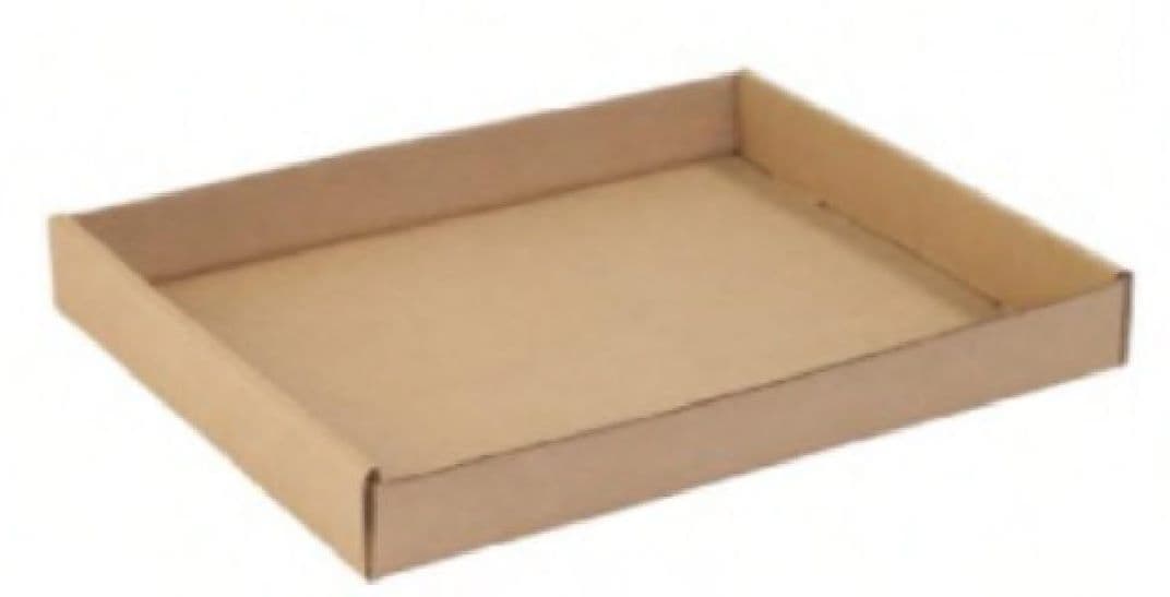 Tray 53.9375X53.25 IN Kraft Corrugated Cardboard 32ECT Die Cut 1/Each