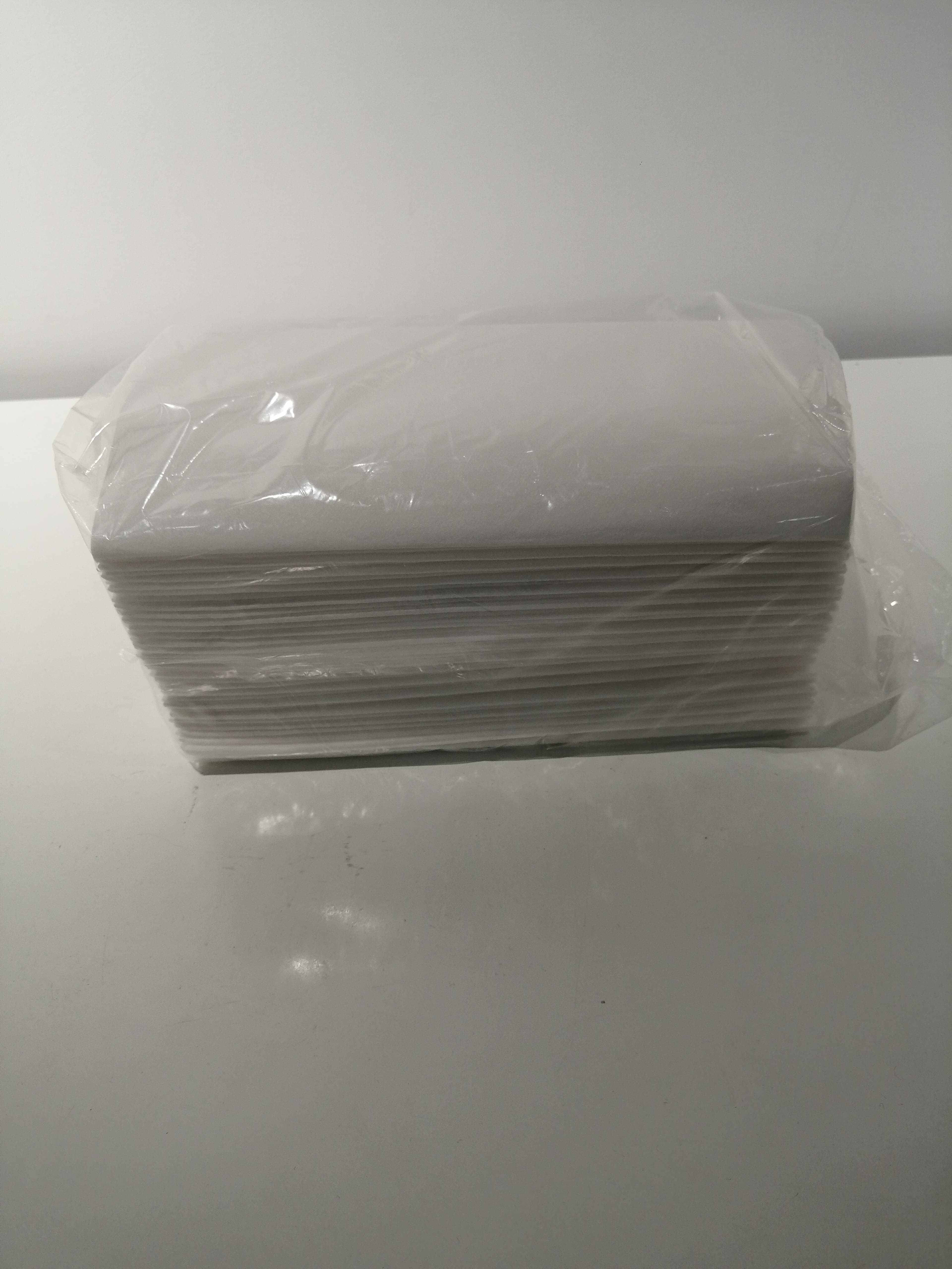 Victoria Bay Dinner Napkins 17X17 IN White Paper 1PLY 1/8 Fold Linen Feel 300/Case