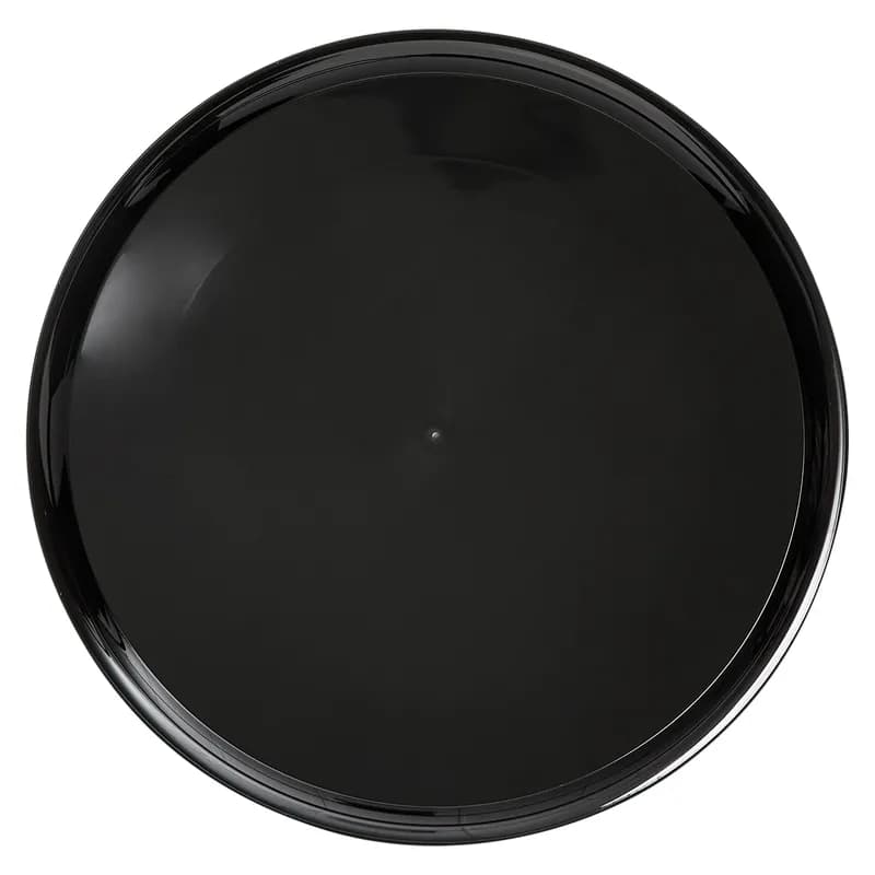 Victoria Bay Serving Tray Base 18 IN PS Black Round Higher Sidewall 25/Case