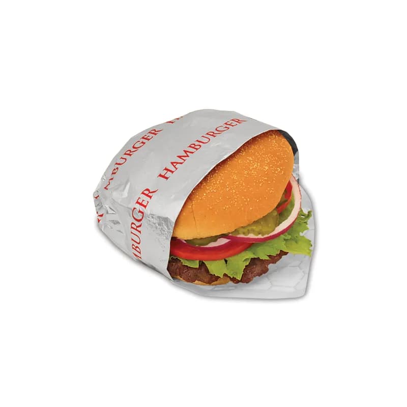 Bagcraft® Hamburger Foil Sheets 14X10.5 IN Red 2000/Case