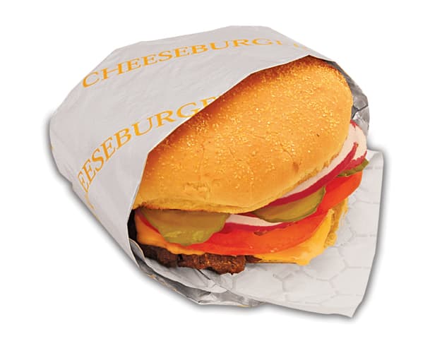 Bagcraft® Cheeseburger Foil Sheets 14X10 IN Yellow 2000/Case