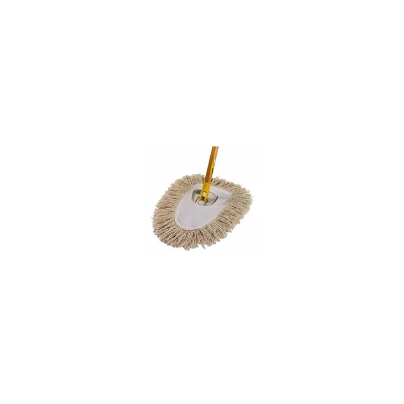 Dust Mop 4X8.5 IN Cotton 4PLY Cut End Launderable Polyester Backing 1/Each
