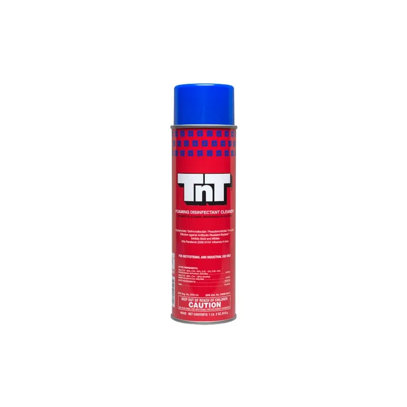 TnT® Mint Restroom Cleaner Disinfectant 20 OZ Multi Surface Alkaline Aerosol RTU Foam 1/Each