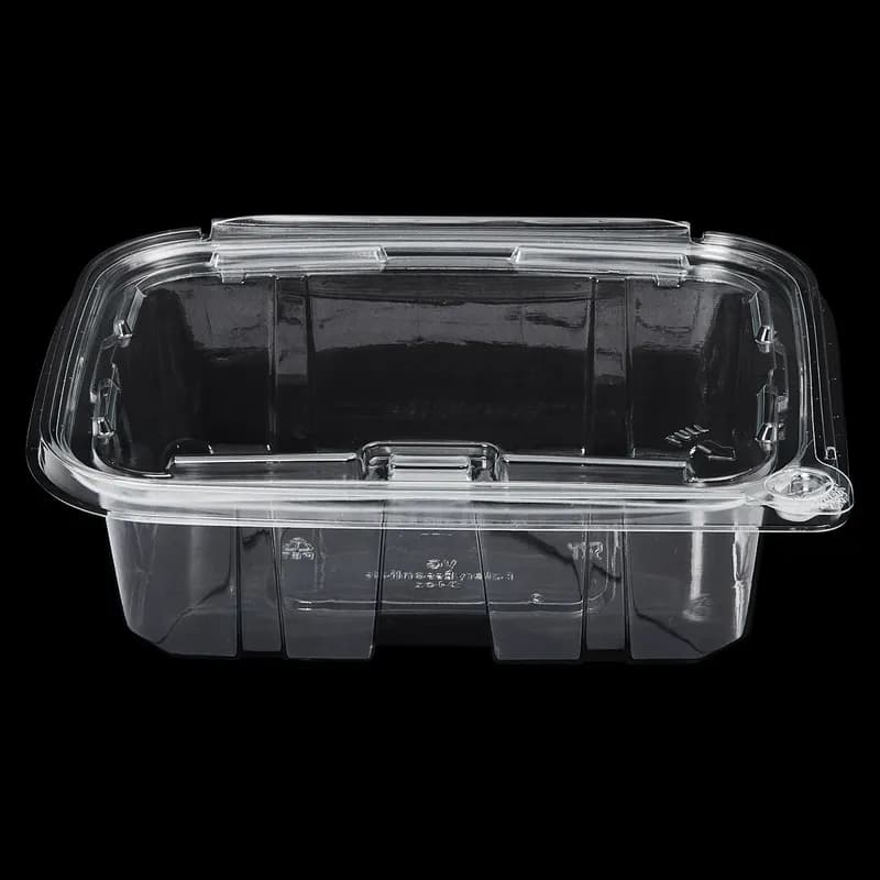 Victoria Bay Deli Container Hinged 24 OZ RPET Clear Tamper-Evident 100 Count/Pack 2 Packs/Case 200 Count/Case