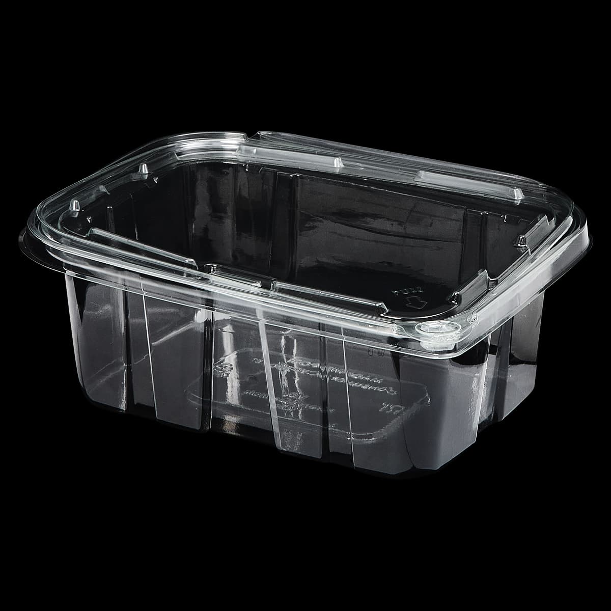 Victoria Bay Deli Container Hinged 32 OZ RPET Clear Tamper-Evident 100 Count/Pack 2 Packs/Case 200 Count/Case