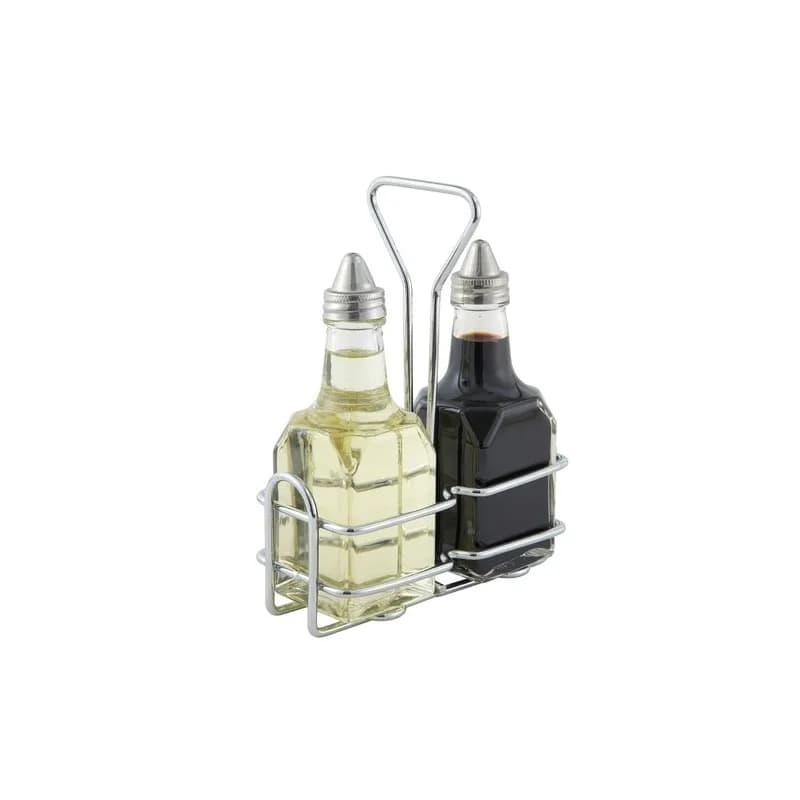 Cruet Rack 5.875X2.75X7.625 IN Metal Wire Chrome 1/Each