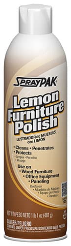 SprayPAK® Lemon Furniture Polish 20 OZ 12 Count/Case