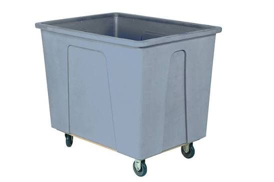 Cube Truck 16 Bushel 600 LB Gray Polyurethane 5 IN Casters 1/Each