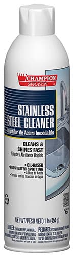 Champion Sprayon® Stainless Steel Cleaner 16 OZ Aerosol Oil-Based 1/Each