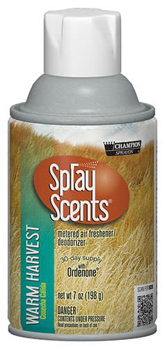 Champion Sprayon® SprayScents® Air Freshener Warm Harvest Aerosol 7 OZ Metered 12/Case