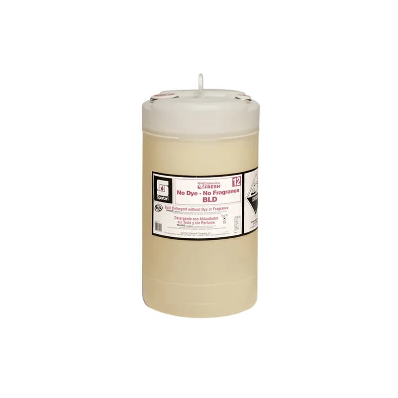 Clothesline Fresh® BLD 12 Fragrance Free Laundry Detergent 15 GAL Alkaline RTU No Dye 1/Drum